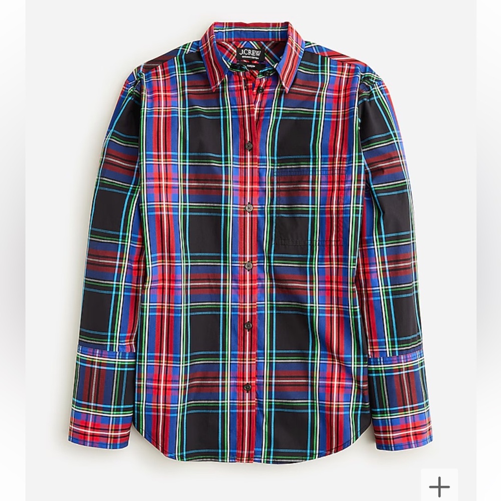 J.Crew Garçon classic shirt in Stewart tartan cotton poplin